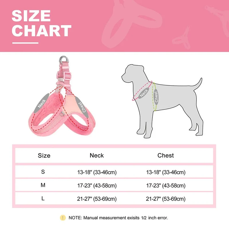 Harnais baudrier pour petit chien