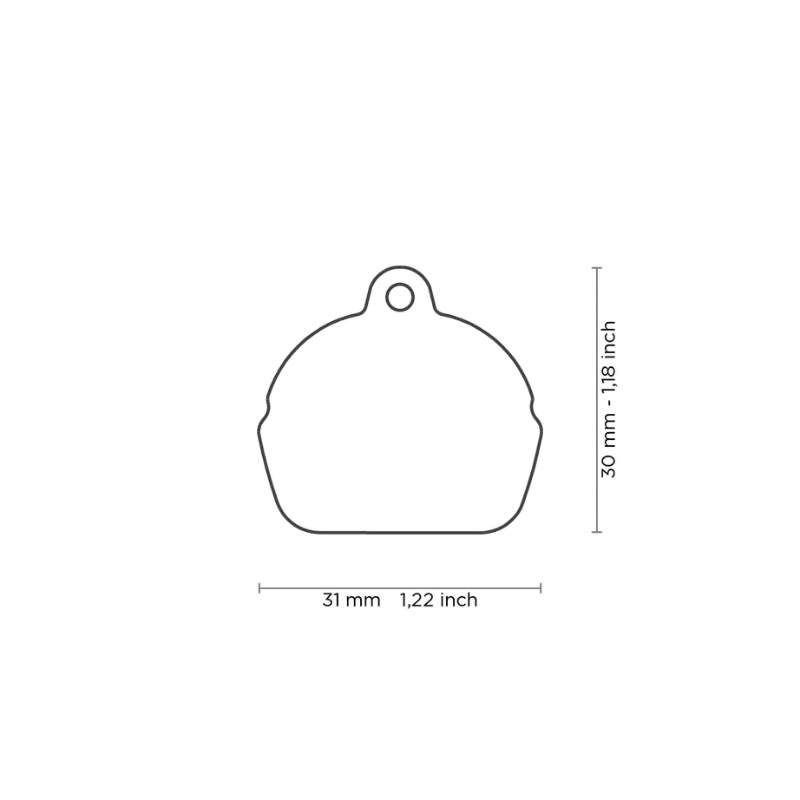 Médaille personnalisée - Food Burger - 31x30mm