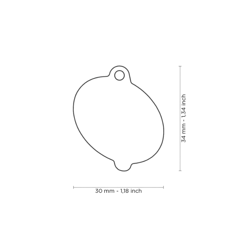Médaille personnalisée - Food Donuts - 30x34mm