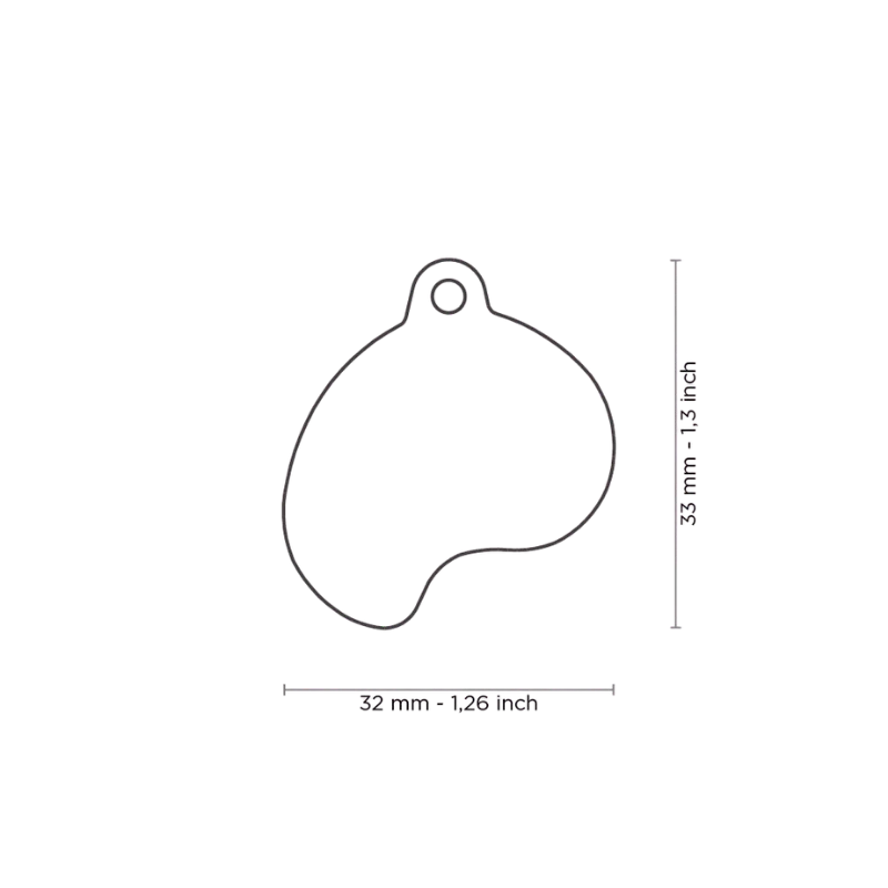 Médaille personnalisée - Food Steak - 32x33mm
