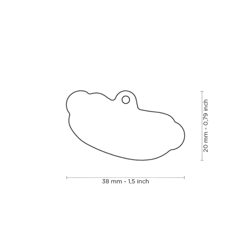 Médaille personnalisée - Food Hot-Dog - 38x20mm