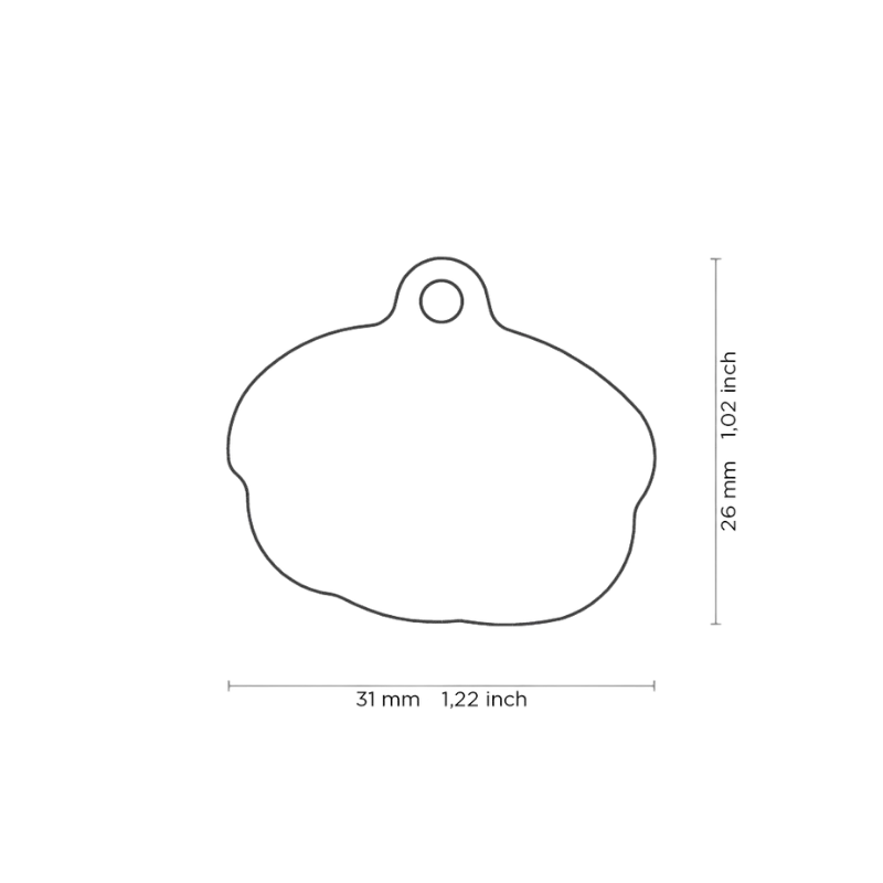 Médaille personnalisée - Food Sushi - 31x26mm