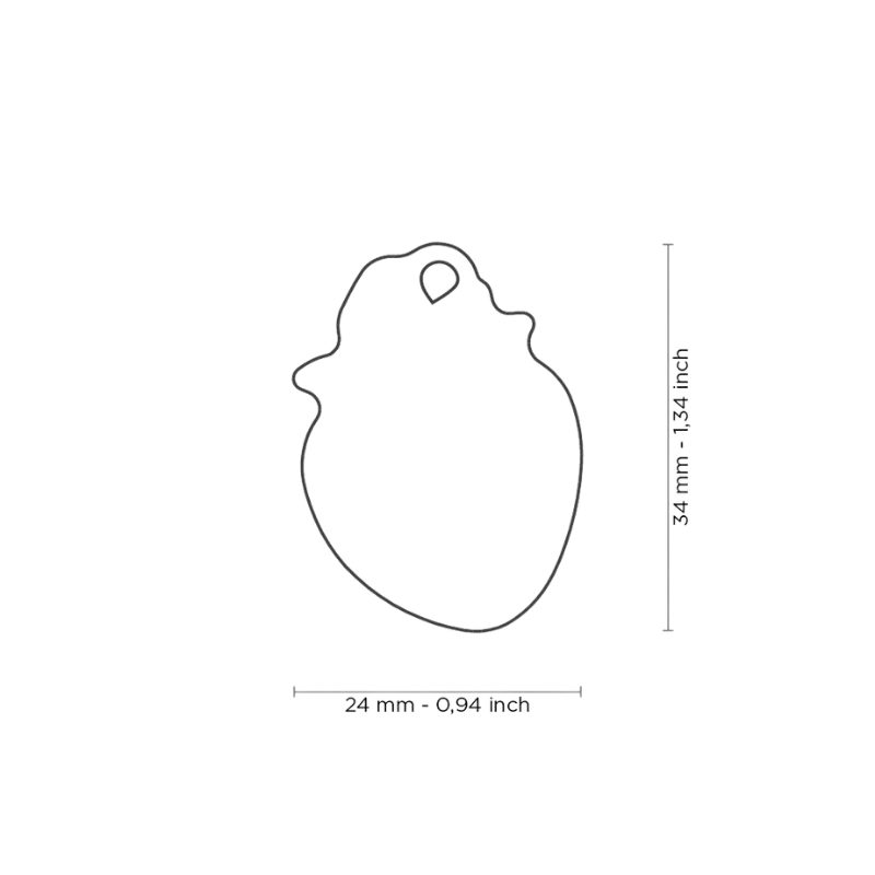Médaille personnalisée - Food Fraise - 24x34mm