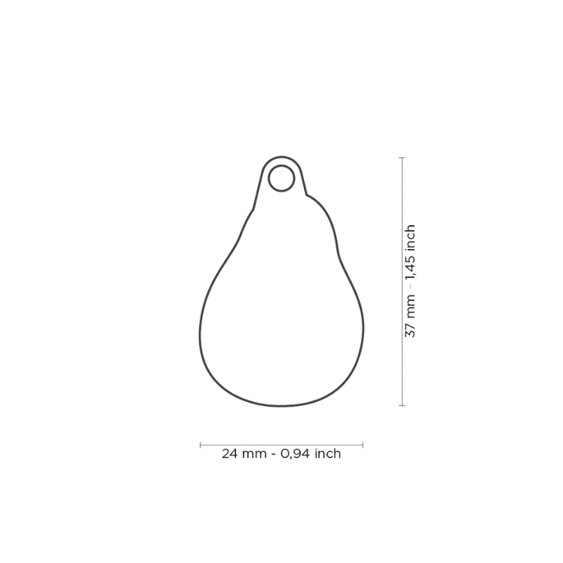 Médaille personnalisée - Food Avocat - 24x37mm