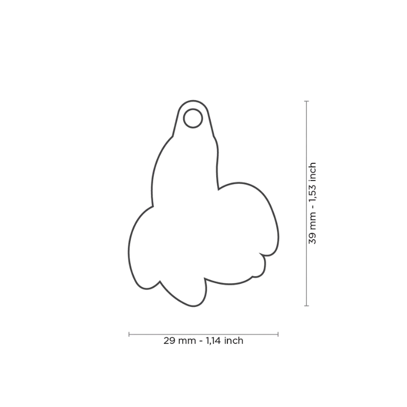 Médaille personnalisée - Food Banane - 29x39mm