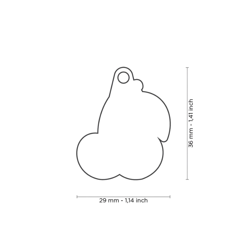Médaille personnalisée - Food Cerise - 29x36mm