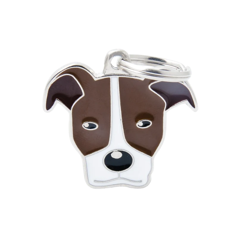 Médaille personnalisée - Pitbull - 33x30mm