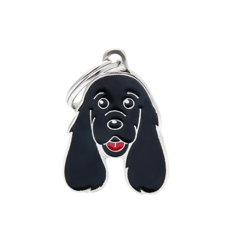 Médaille personnalisée - Cocker Noir - 25x34mm
