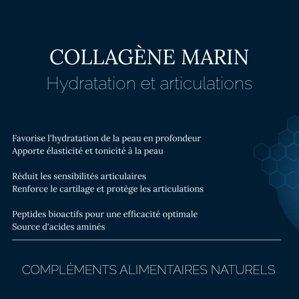 Collagène Marin Pur Hydrolysé en Poudre + Vitamine C : Peau & Articulations