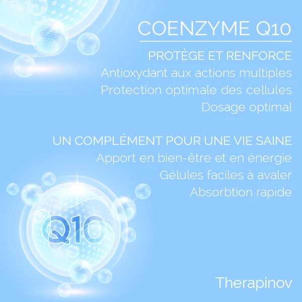 Co- Enzyme Q10 60 mg Liposomal : Antioxydant, Cœur & Circulation