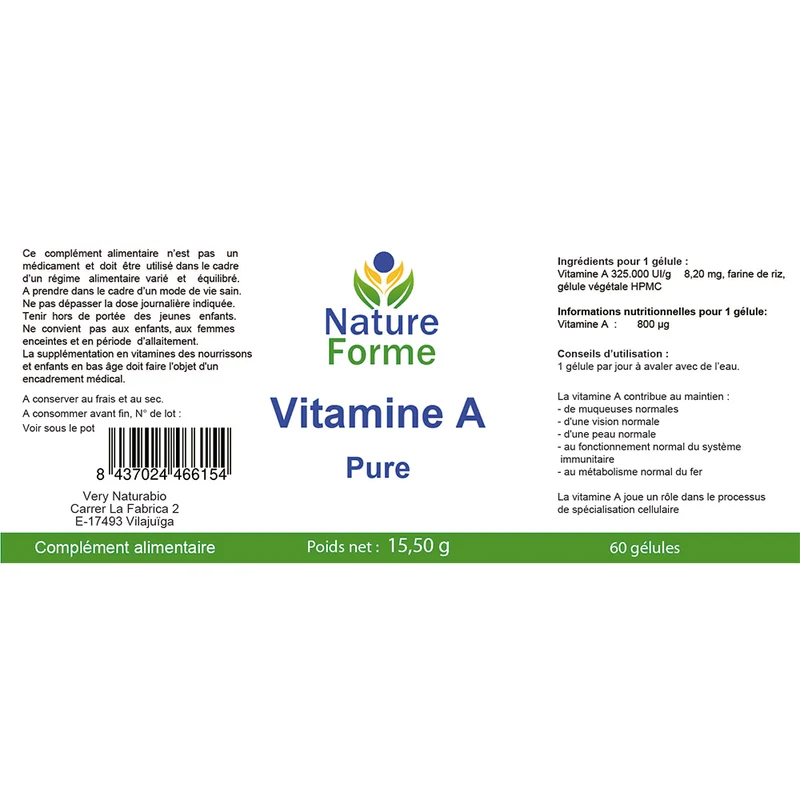 Vitamine A Pure : Vision