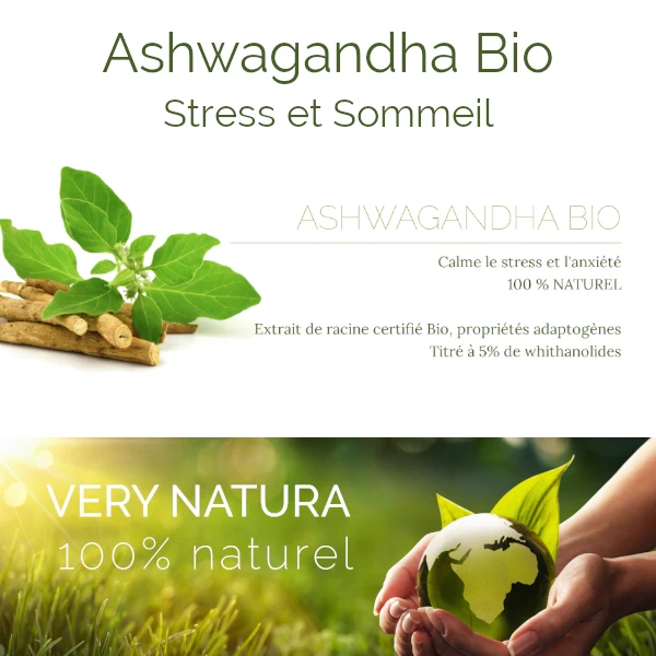 Ashwagandha Bio 5 % : Concentration & Relaxation