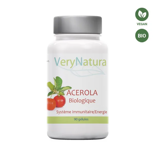 Acérola Bio 17 % Vit C : Immunité & Energie