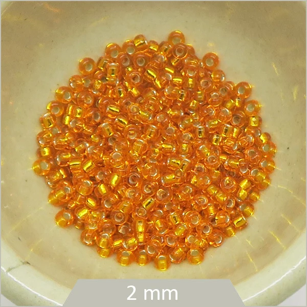 5 g Rocaille Miyuki 11/0, 0007 orange clair