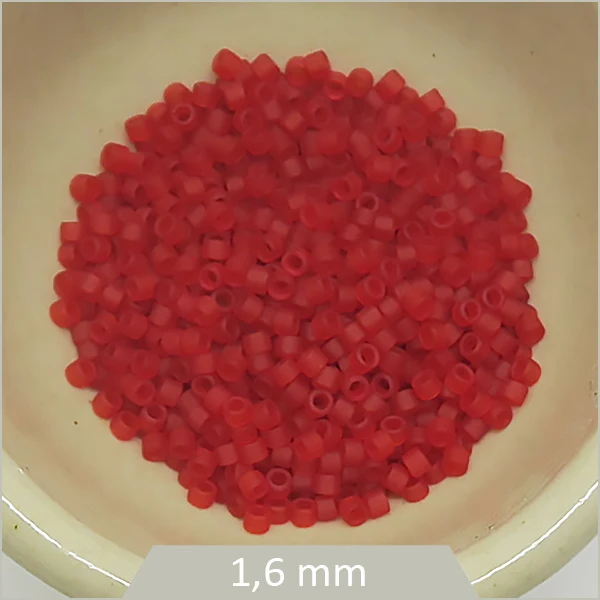 5 g de perles Miyuki Delica 11/0, DB0745 orange sanguine