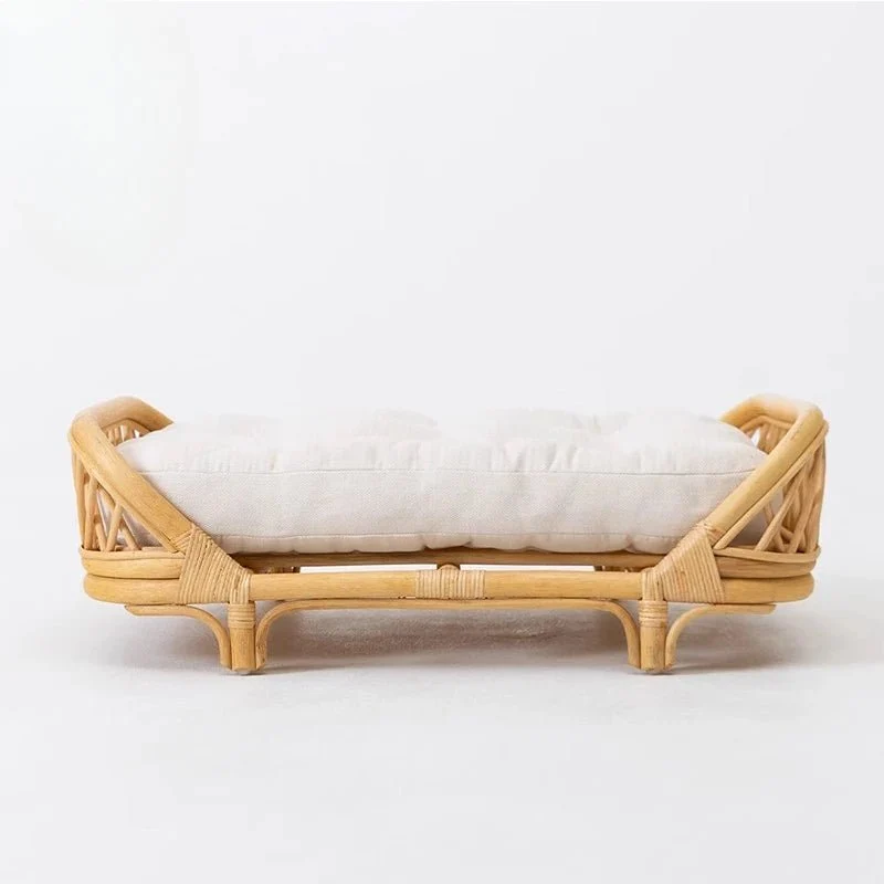 Panier pour chien en rotin