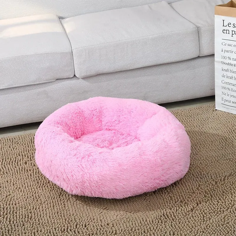Panier pour chien rose