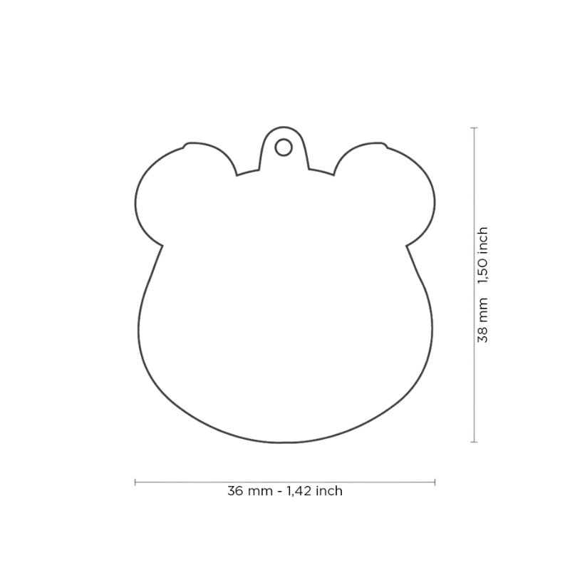Médaille personnalisée - Wild Panda - 36x38mm