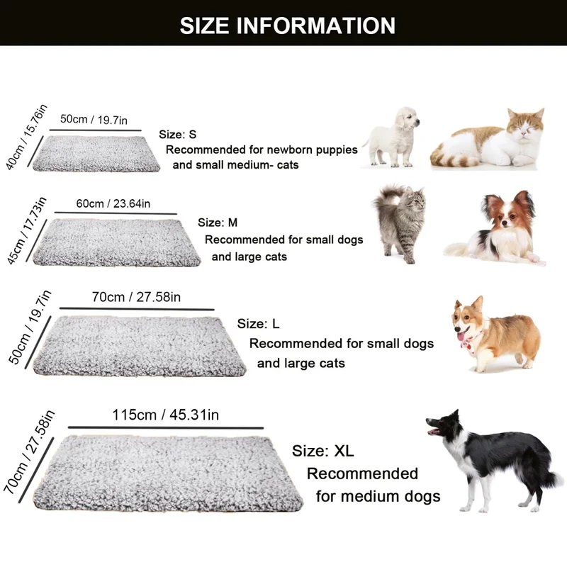 Tapis chauffant chien grande taille
