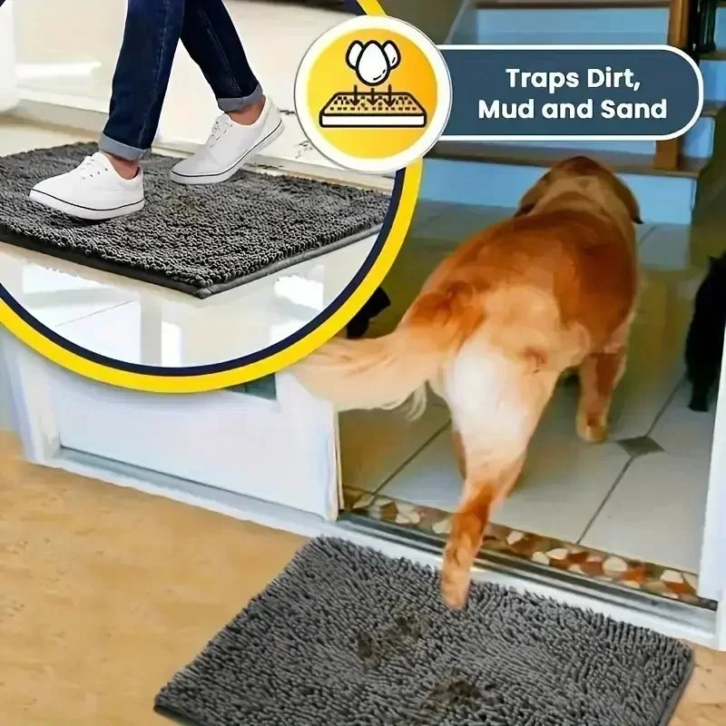 Tapis absorbant pour pattes de chien