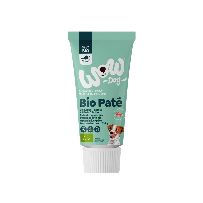 Pâté de foie BIO pour chien - Poulet - WOW