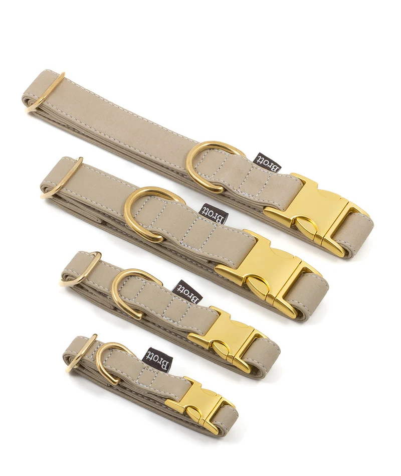 Collar perro Essence Taupe gold