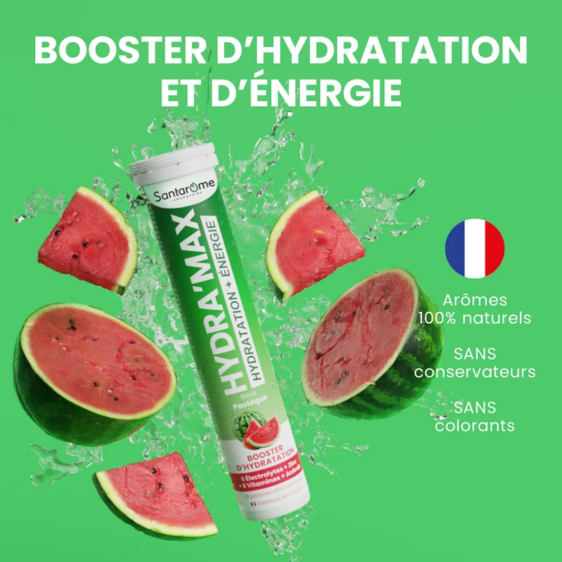 HYDRA'MAX Pastèque - 20 pastilles hydratation