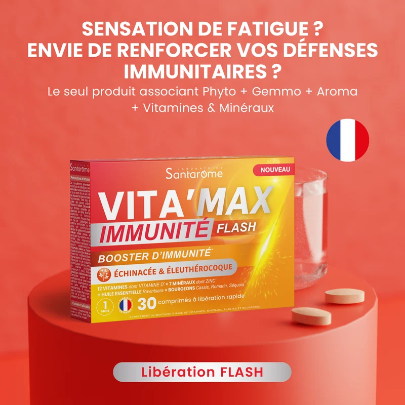 Vita'Max Immunité Flash - 30 comprimés à libération rapide