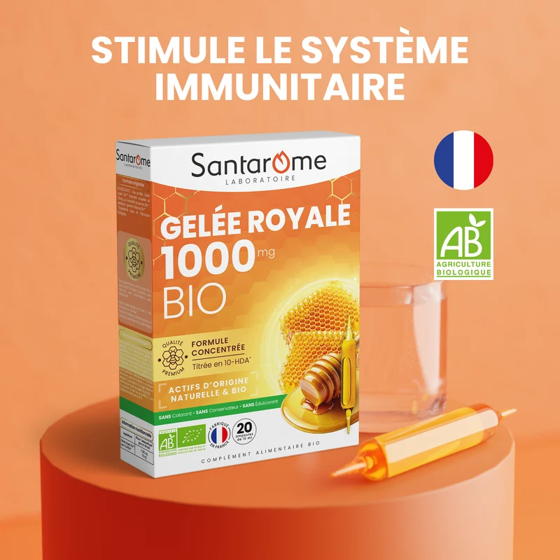 Gelée Royale Bio 1000 - 20 ampoules