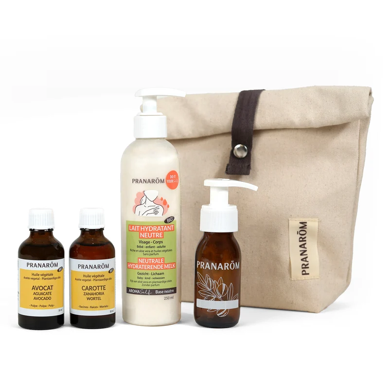 Duo lait corps nourrissant et peau dorée - Trousse et flacon pompe offerts