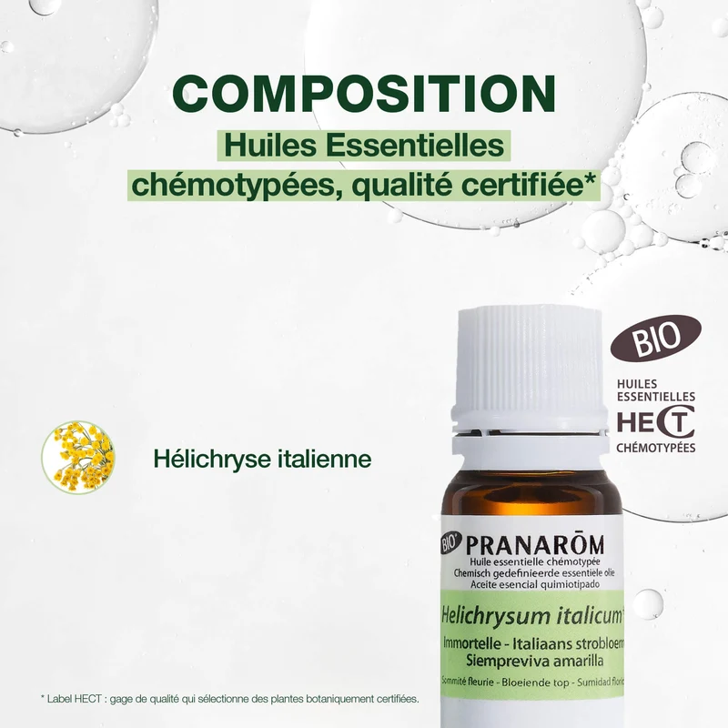 Huile Essentielle d'Immortelle (Hélichryse) - Bio