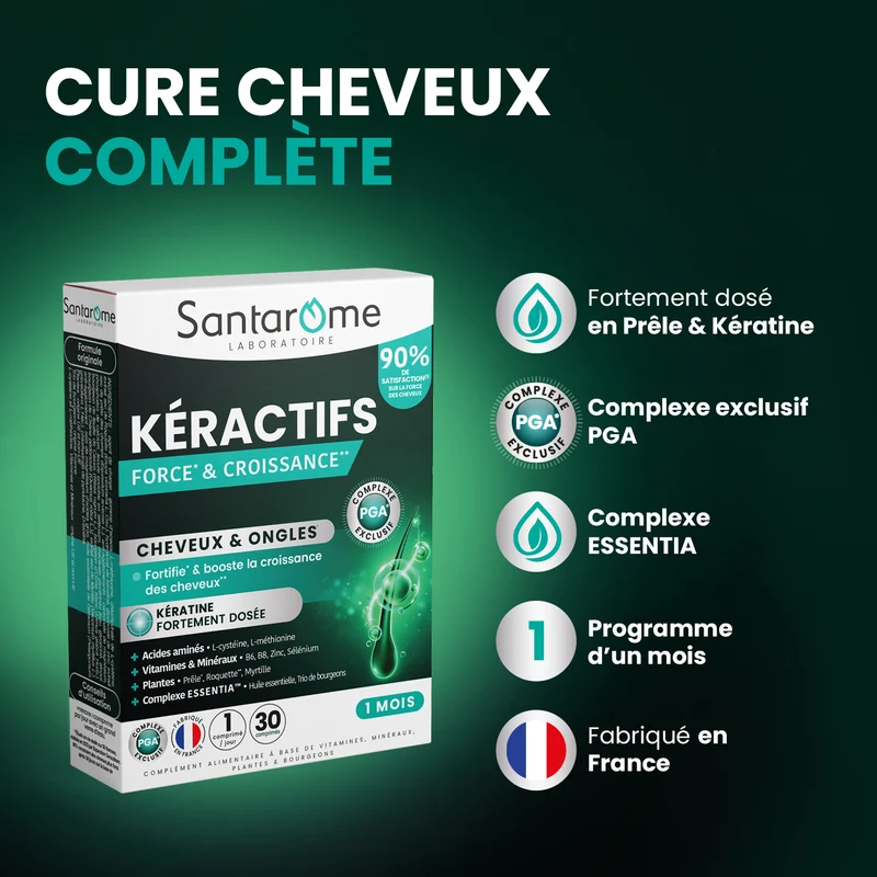 Kéractifs Cheveux Force & Croissance - 30 comprimés