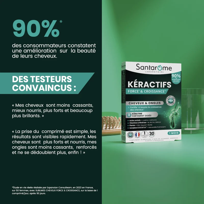 Kéractifs Cheveux Force & Croissance - 30 comprimés