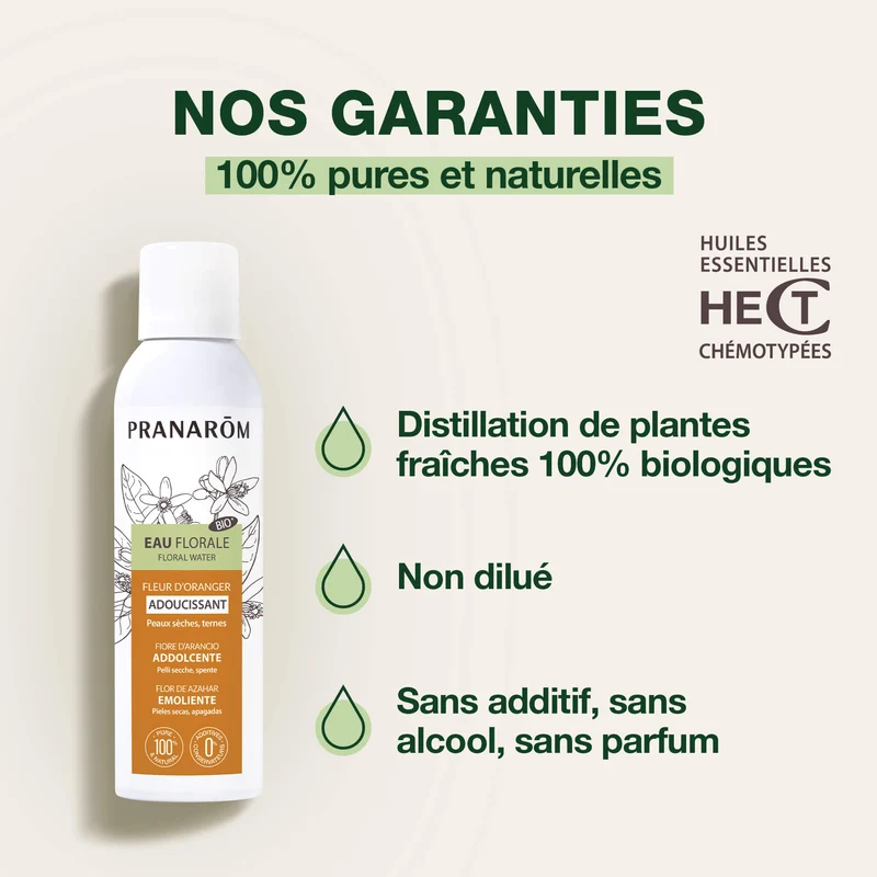 Eeau florale de Fleur d'Oranger - Bio