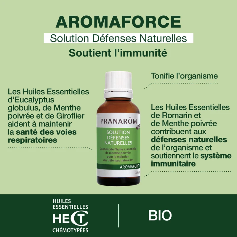 Solution Défenses naturelles aux Huiles Essentielles - Bio