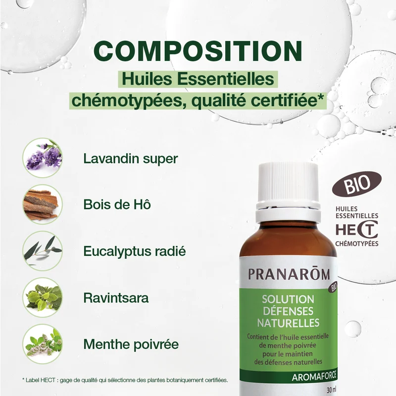 Solution Défenses naturelles aux Huiles Essentielles - Bio