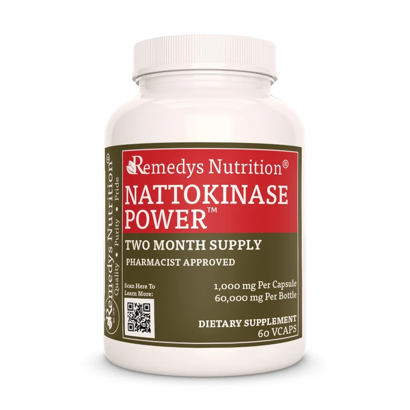 Nattokinase 2000 FU (100 mg) avec mélange exclusif d'ail et de curcuma 1000 mg, 60 capsules végétaliennes