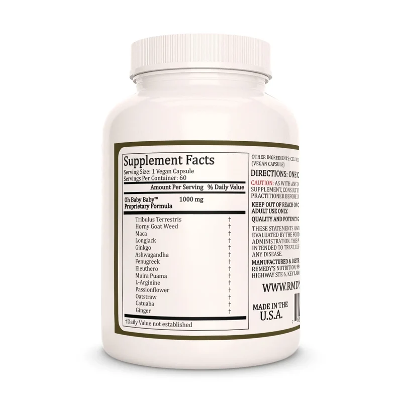Oh Baby Baby™ 1000 mg, 60 capsules végétaliennes