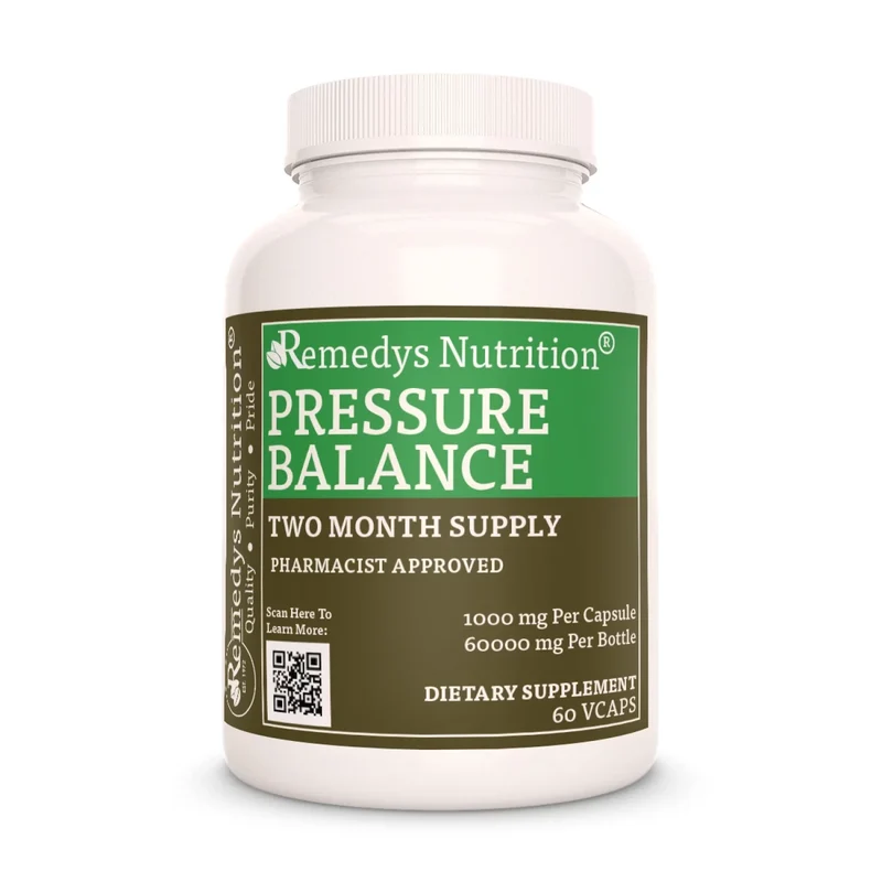 Vitamines Pressure Balance™ pour la tension artérielle 1000 60 mg, XNUMX capsules végétaliennes