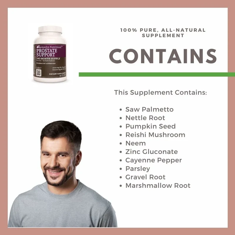 Soutien de la prostate™ 1000 mg, 60 capsules végétaliennes