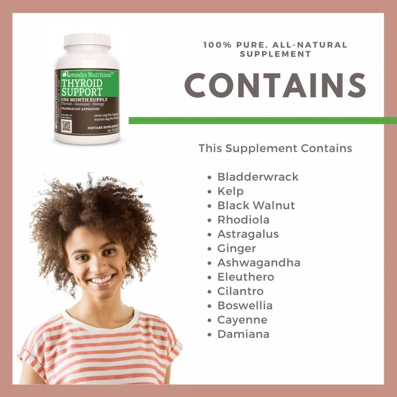 Thyroid Support™ 1000 mg, 60 capsules végétaliennes