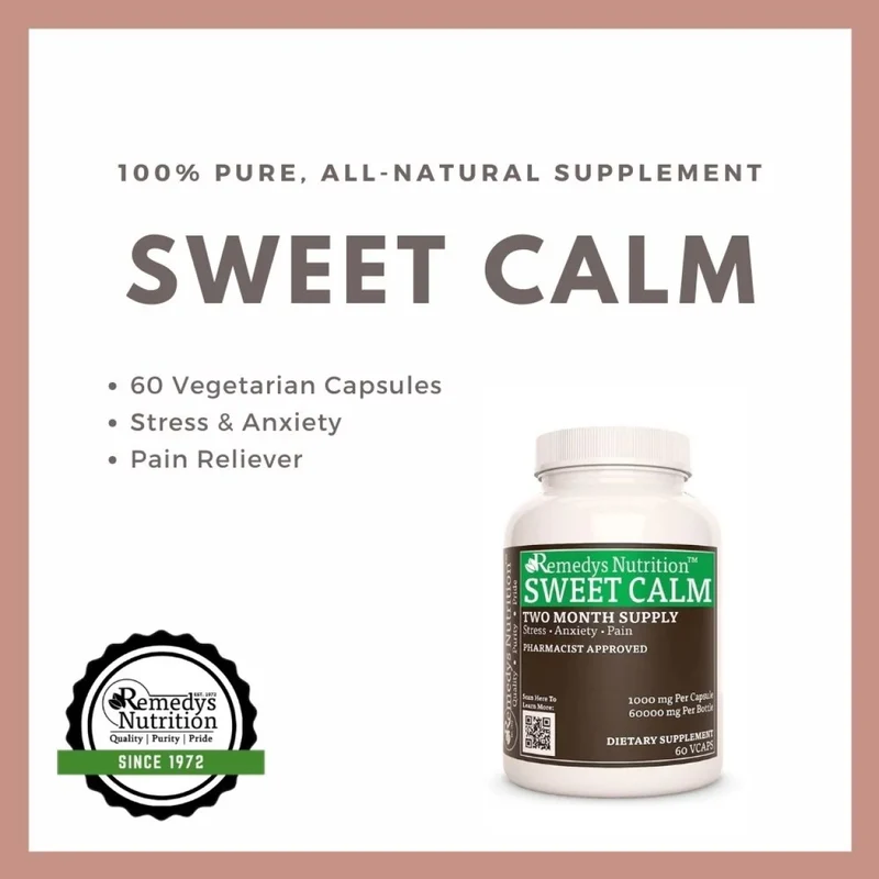 Sweet Calm™ 1000 mg, 60 capsules végétaliennes