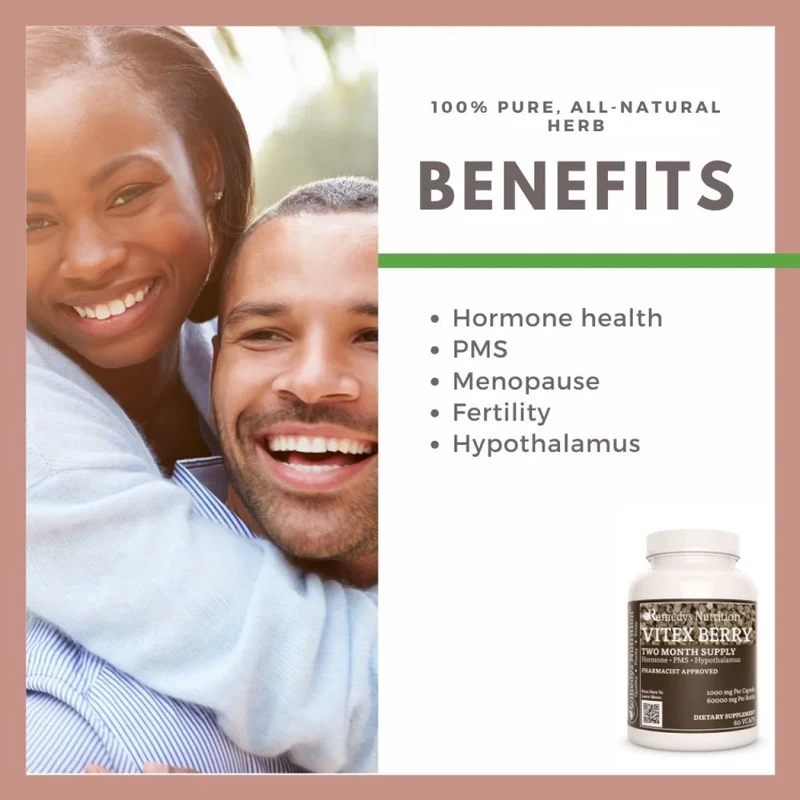 Baies de Vitex 1000 mg, 60 capsules végétaliennes