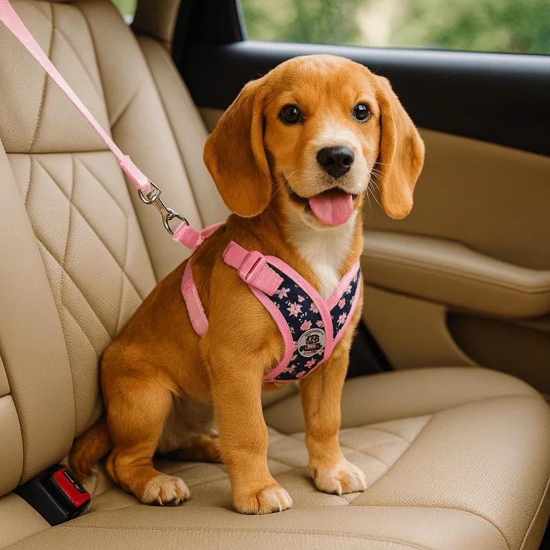 Harnais chiot voiture