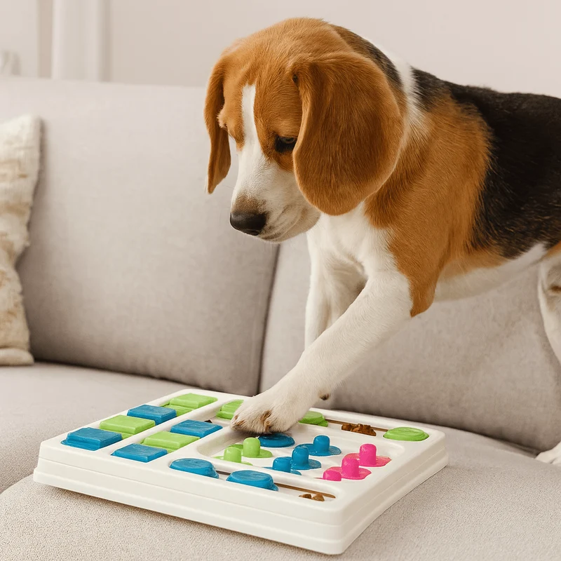 Puzzle éducatif pour chien