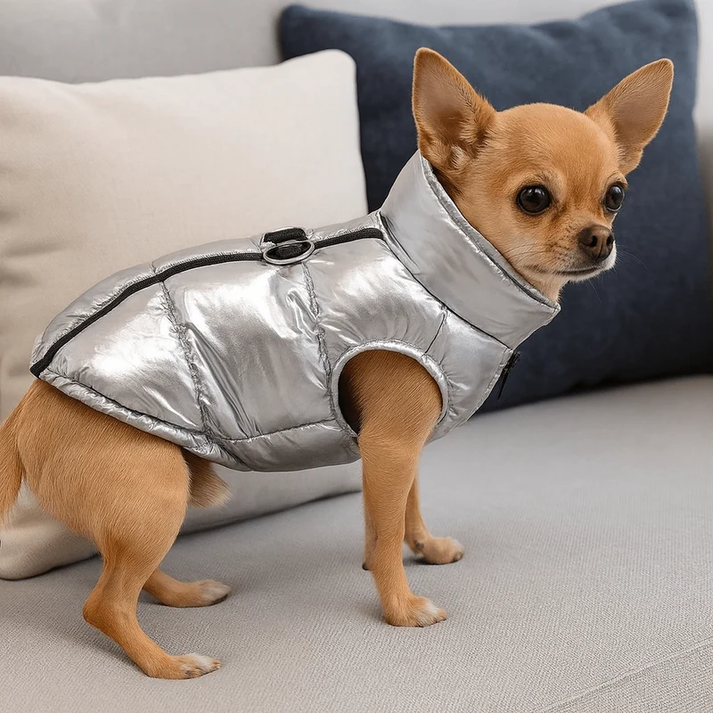 Manteau avec attache pour Chihuahua