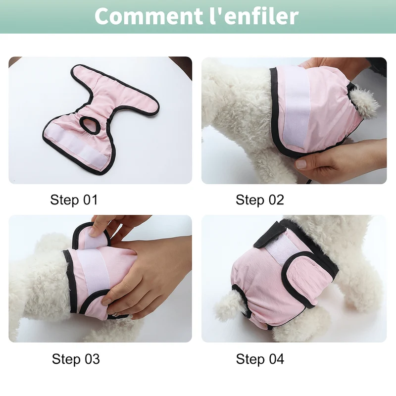 Couche menstruelle réutilisable pour femelle