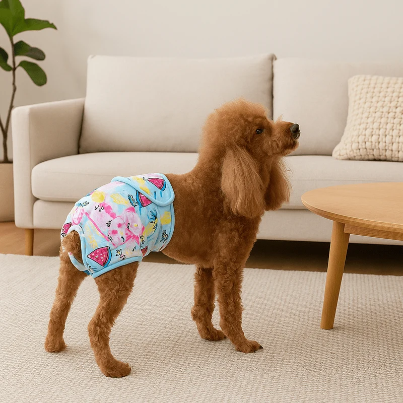 Couche pour chien colorer