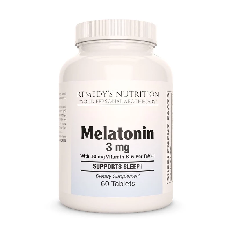 Complément de mélatonine : comprimés végétaliens de 3 mg, 5 mg et 10 mg