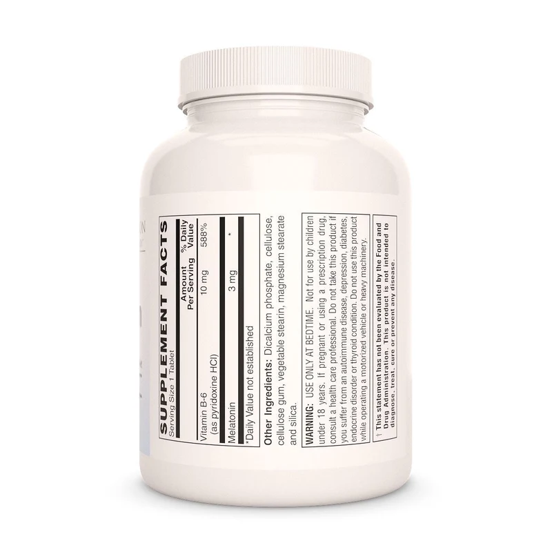 Complément de mélatonine : comprimés végétaliens de 3 mg, 5 mg et 10 mg